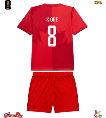 Canada Ismael Kone #8 Replica Home Stadium Kit for Kids World Cup 2026 Short Sleeve (+ pants)